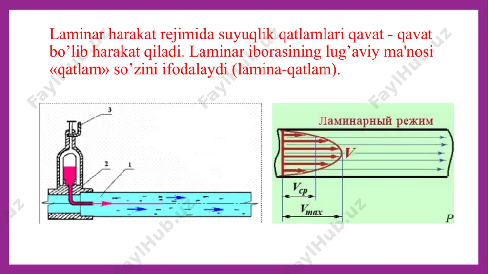 suyuqlik harakatining rejimlari - Page 5