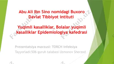 torch infeksiya — PPTX