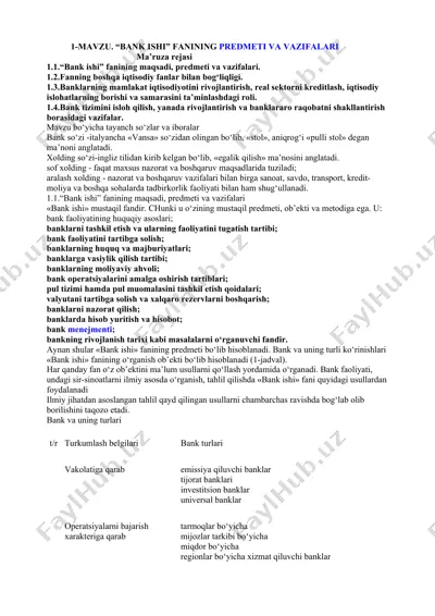 bank ishi — DOCX
