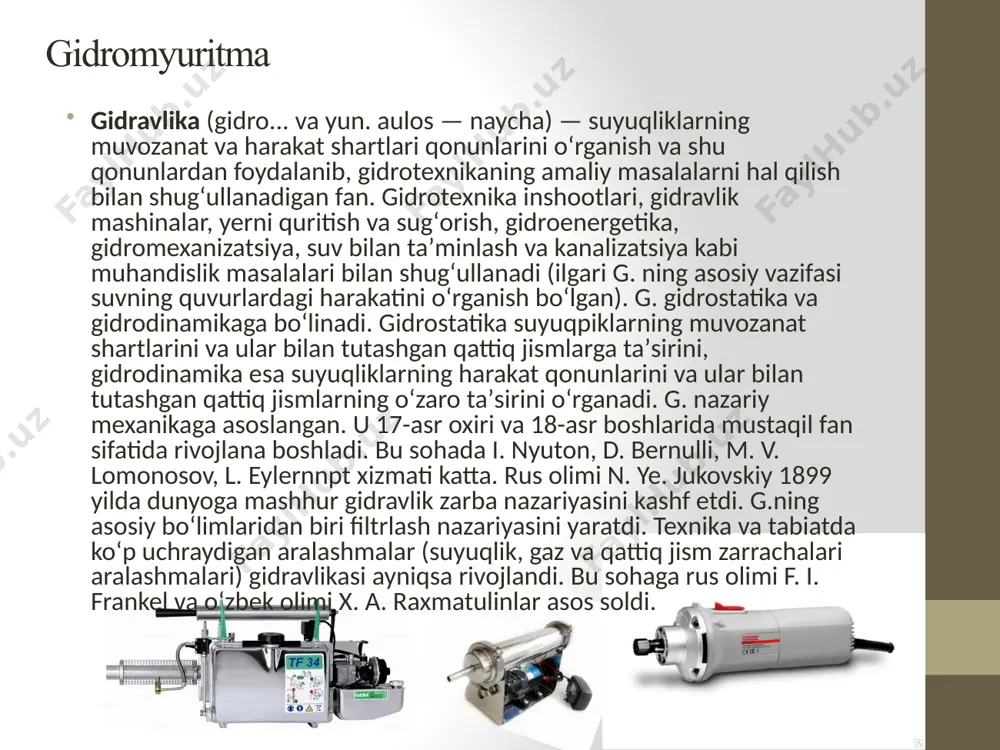 y klassifikatsiyalashga ishlab chikarishda eng kup tarqalgan ikki tur (markazdan kochma va porshenli) nasoslar atrofida barcha nasoslarni gruppalashga intilish asos bulgan bulsa kerak. porshenli nasos qurilmasining eng sodda sxemasi 1-rasmda keltirilgan. bu nasoslarda suyuqlikning surilishi va haydalishi porshenning tsilindrda ilgarilanma qaytma xarakat qilishiga assolangan. bunda porshen 3 (2-rasm) tarkibidagi shtok 2 bulgan krivoship-shatunli mexanizmi 1 yordamida xarakatga keladi. porshen tsilindrichida qaytma orqaga) xarakat qilganida uning oldidagi ish bushlig’ining hajmi ortib siyraklanish hosil buladi. bu siyraklanish ma‘lum bir chegaraga yetganida ish bushlig’idagi bosim рс bilan tovonli klapan 7 ostidagi xrapovikda bulgan bosim orasidagi farq surish klapani 4 ni ochadi va suyuqlik surish trubasi 6 orkali ish bushlig’iga kiradi. nassolarda suyuqlik qaysi tipdagi kuchlardan (dinamik kuchlar yoki statik kuchlar) foydalanib surilishiga qarab ular dinamik yoki hajmiy nasoslarga bulinadi. bunda yuqoridagi klassifikatsiyaga kirgan nasolarning porshenli va rotoli turlari hajmi nassolarga qolganlari esa dinamik nasoslarga kiradi.surili protsessi porshen uzining eng chekka surilishi chegarasiga yetguncha …