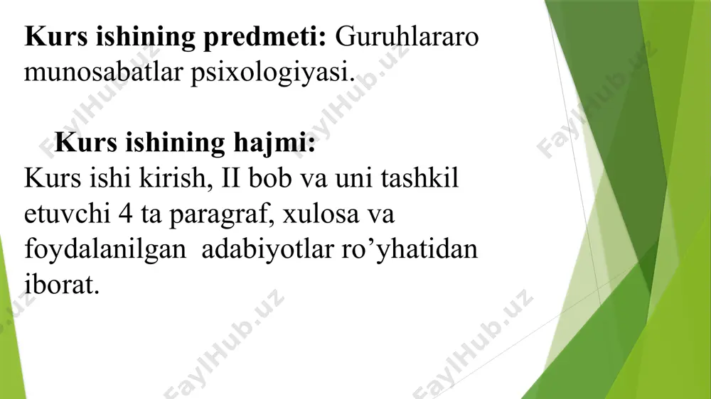 guruh funksiyalarini ajratib ko‘rsatadi: 1) ijtimoiylashtiruvchi; 2) instrumental; 3) ekspressiv (ifodali); 4) qo‘llab-quvvatlovchi. ijtimoiylashtirish – bu shaxsni muayyan ijtimoiy muhitga jalb qilish va uning me’yorlari va qadriyatlarini o‘zlashtirish jarayoni. inson yuqori darajada uyushgan primatlar singari faqat guruhda o‘zini saqlab qolishi va yosh avlodga ta’lim va tarbiya berilishini ta’minlaydi. guruhda, ayniqsa, oilada, shaxs bir qator zarur ijtimoiy ko‘nikmalarni egallaydi. bola yashaydigan boshlang‘ich guruhlar uning kengroq ijtimoiy aloqalar tizimiga qo‘shilishi uchun asos yaratadilar. shaxsning biror bir shaklda ijtimoiylashishi o‘zining butun hayoti davomida amalga oshiriladi. guruh kompozitsiyasi yoki uning tarkibi – bu butun guruhni tahlil qilish nuqtai nazaridan muhim bo‘lgan guruh a’zolarining xususiyatlari to‘plami.guruhning strukturasi (tuzilishi) guruhning alohida a’zolari tomonidan bajariladigan funksiyalar nuqtai nazaridan, shuningdek, undagi shaxslararo munosabatlar nuqtai nazaridan ko‘rib chiqiladi. guruhiy jarayonlarga guruh rivojlanish jarayoni va birlashishi, guruhdagi bosim, qaror qabul qilish jarayoni kabi guruh dinamikasining ko‘rsatkichlari kiradi.shaxsning guruh munosabatlari tizimidagi mavqei, avvalo, uning statusi va bajaradigan rollari bilan tavsiflanadi. status …