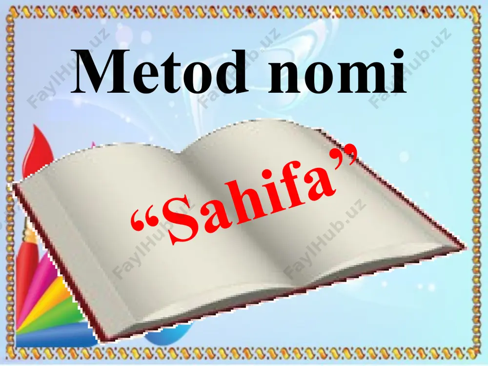 asidagi o’q qog’oz, u hayot zarvaraqlarini qanday bezasa,hayotdagi o’rni ham ham shunday bo’ladi . hayotda daraxt kabi ildiz otib meva berishi uchun bolaga yoshlikdan o’z sahifasini chuqur,puxta ilm egallashga o’rgatmoq zarur. sohiba safarovna e’tiboringiz uchun tashakkur image1.jpeg image2.gif image3.png image4.jpeg image5.png image6.gif image7.jpeg image8.jpeg image9.jpeg image10.jpeg image11.png image12.jpeg image13.wmf image14.jpeg image15.jpeg image16.jpeg image17.jpeg image18.gif image19.jpeg image20.png image21.png image22.jpeg image30.gif image31.png image32.png image23.png image24.gif image25.gif image26.gif image27.gif image28.gif image29.gif image33.gif image34.emf image35.jpeg image36.png image37.gif image38.jpeg image39.jpeg image40.jpeg image41.jpeg image42.gif image43.jpeg image44.jpeg image45.gif image46.jpeg image47.jpeg image48.jpeg image49.png image50.jpeg image51.jpeg image52.jpeg image53.png image54.jpeg image55.gif image56.gif image57.gif image58.jpeg image59.gif /docprops/thumbnail.jpeg