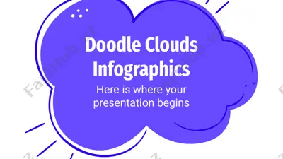 doodle clouds infographics — PPTX