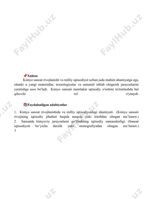 kimyo sanoati va uning milliy iqtisodiyotdagi ahamiyati - Page 5
