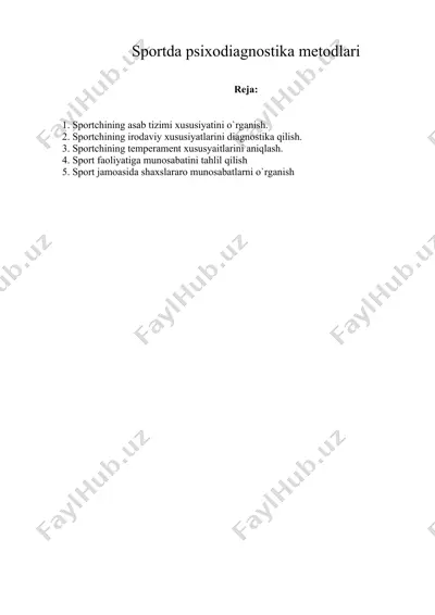 sportda psixodiagnostika mеtodlari — DOC