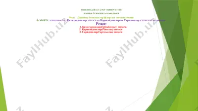доривор ўсимликлар (қизилчадошлар, қарағайдошлар, сарвдошлар) — PPTX