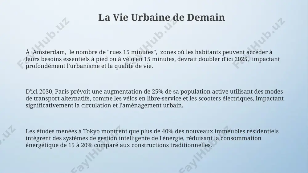 les équilibres géopolitiques et les flux commerciaux mondiaux de manière significative. les tensions géopolitiques autour des ressources naturelles, comme le lithium en amérique du sud ou le gaz naturel en europe de l'est, déclencheront probablement de nouveaux conflits et des alliances stratégiques inattendues au cours des dix prochaines années. l'évolution du travail le télétravail, déjà répandu, continuera sa croissance exponentielle, avec une estimation de 70% de travailleurs français adoptant un modèle hybride d'ici 2025, impactant l'aménagement urbain et les infrastructures. l'intelligence artificielle générative, comme chatgpt, impactera significativement 15 millions d'emplois en europe d'ici 2030, nécessitant des adaptations rapides des systèmes éducatifs et une évolution des profils professionnels. d'ici 2030, on estime que 30% des emplois actuels aux états-unis seront automatisés, forçant une transition majeure vers des compétences numériques et des formations continues pour les travailleurs. l'impact du changement climatique la désertification affectant déjà 25% des terres émergées, notamment en afrique …