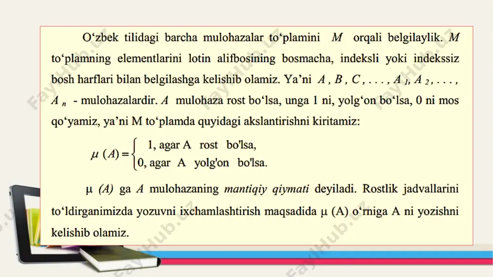 mulohazalar algebrasi - Page 3