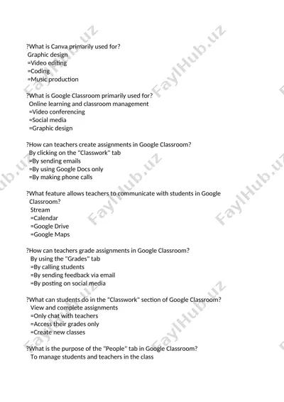 google classroom — DOC