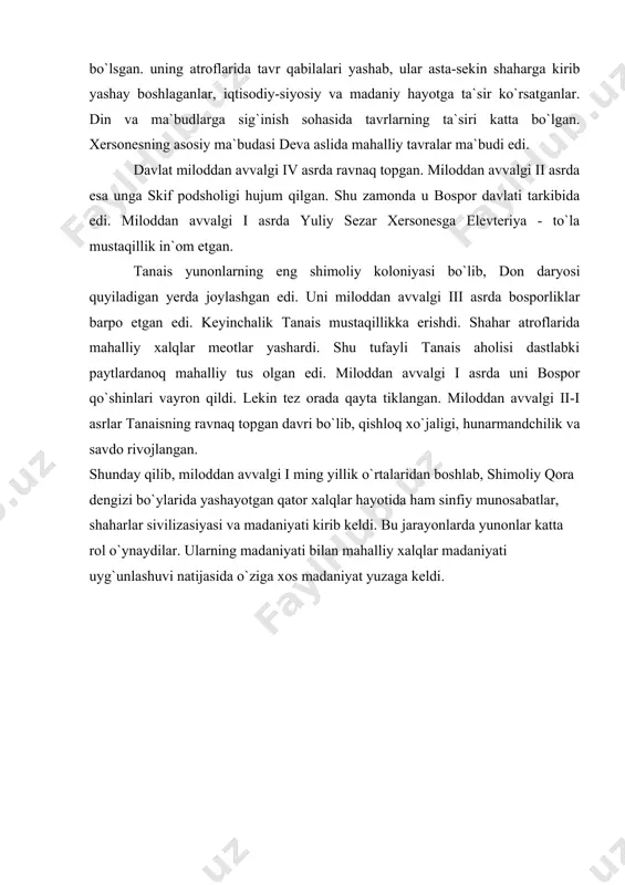 shimoliy qora dengiz bo`ylaridagi yunon shahar-davlatlari - Page 5