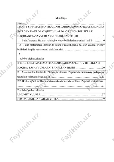 matematika olamni bilishning asosi — DOCX