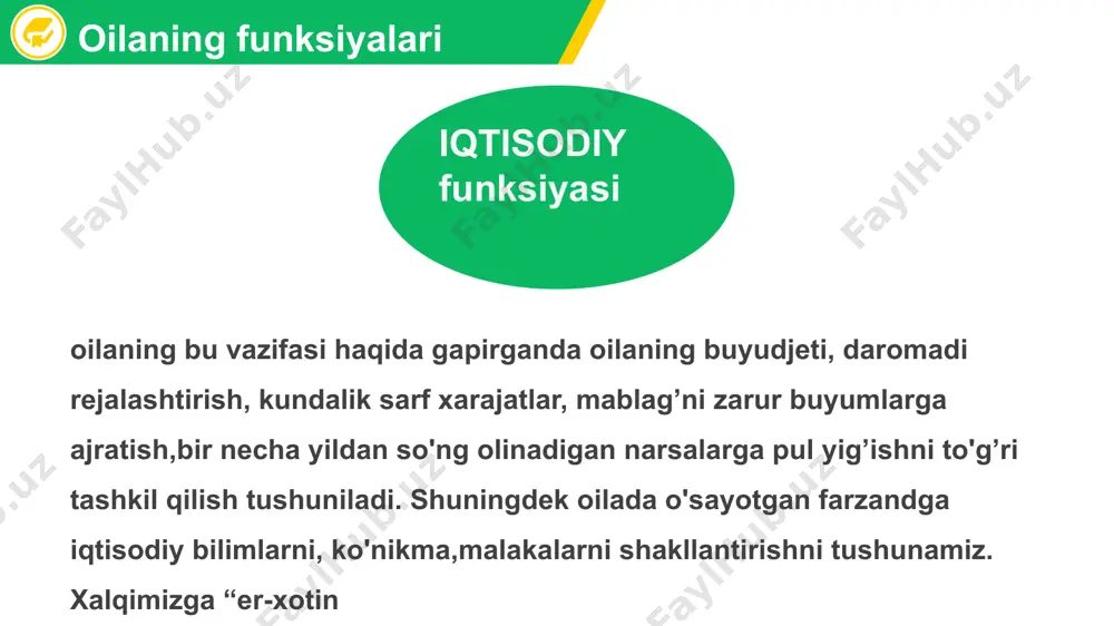 oilaning funksiyalari va tiplari - Page 5