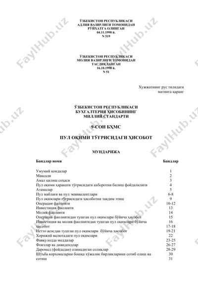 bŭxgalteriya hisobining milliy standarti — DOCX