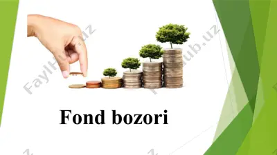 fond bozori — PPTX