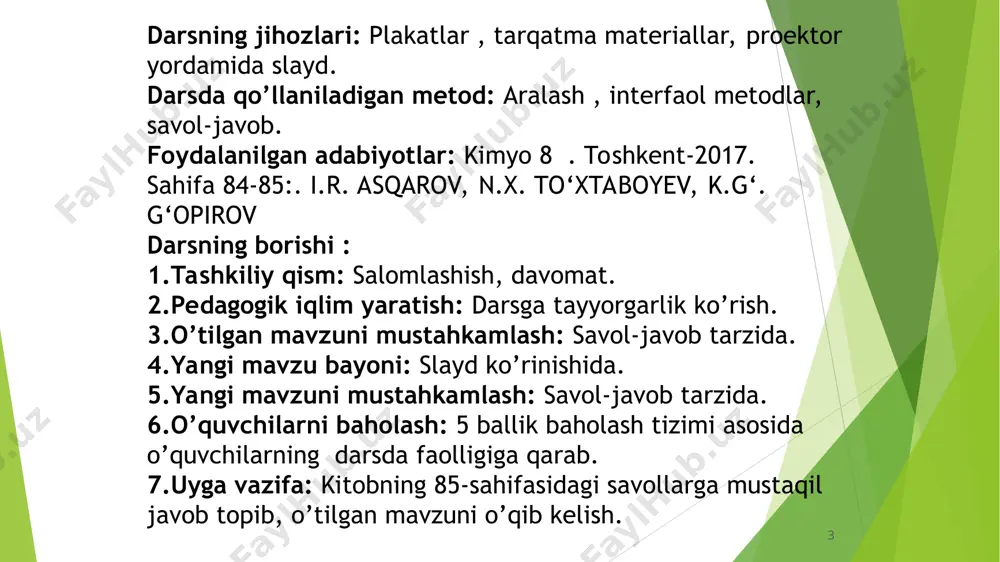 metallmaslarning umumiy xossalari darsi - Page 3