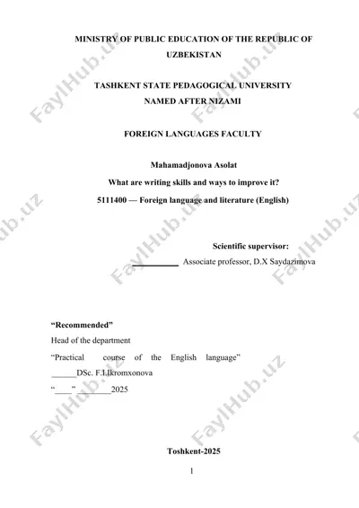 writing skills and ways to improve it — DOCX