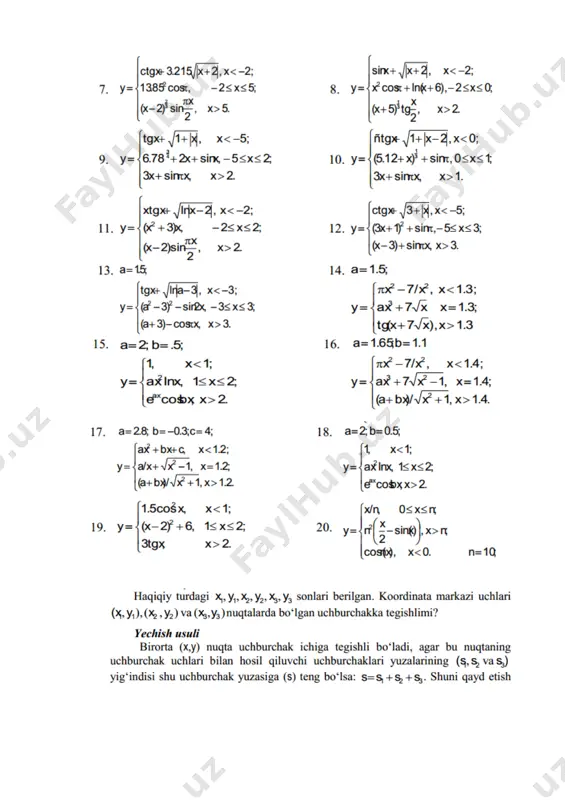 labaratoriya topshiriqlari if else operatoriga - Page 2