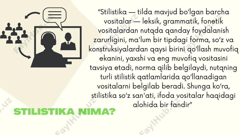 taqdimot ishi: matnni nutq uslublari jihatidan tahlil qilish - Page 5