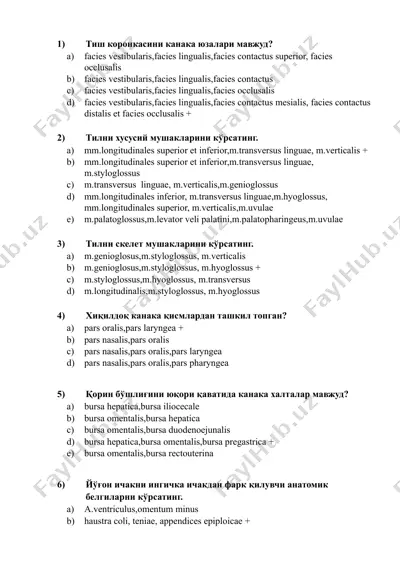 til koronkasi mavzhudligi — DOCX