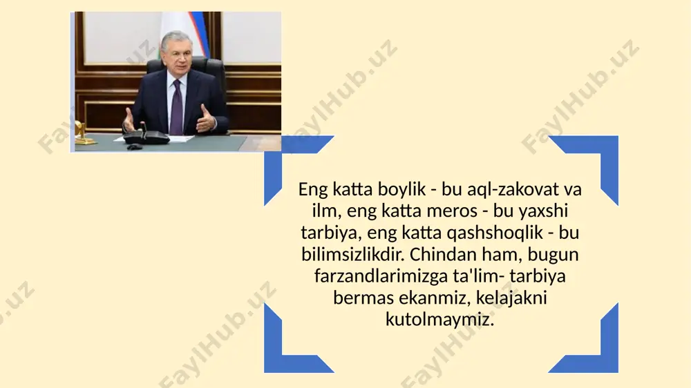 ol ravishda o‘zlashtiriladi va o‘z tajribasiga asoslangan holda shakllanadi. ushbu nazariyaga muvofiq, o‘quvchilar mustaqil izlanishi va muammolarni yechish orqali bilimlarni o‘zlashtirishlari kerak. o‘quv faoliyatining asosiy bosqichlari 1. motivatsion bosqich – o‘quvchida bilim olishga qiziqish va ehtiyoj hosil qilish. 2. bilim olish jarayoni – yangi ma’lumotlarni tushunish, ularni tahlil qilish va qayta ishlash. 3. amaliy qo‘llash – olingan bilimlarni real hayotda qo‘llash. 4. natijalarni baholash – bilimlarni tahlil qilish, xatolar ustida ishlash va kelajakdagi harakatlarni belgilash. o‘quv faoliyatiga ta’sir etuvchi omillar 1. ichki omillar o‘quvchining intellektual qobiliyati motivatsiya va qiziqish xotira va tafakkur qobiliyatlari o‘quvchining psixologik holati 2. tashqi omillar o‘qitish metodlari va pedagogik yondashuvlar o‘quv muhitining sifati ta’lim texnologiyalari va vositalari ijtimoiy va madaniy muhit pedagogikada faollikning uch manbasi ajratiladi. - ichki; -tashqi -xususiy m.v.matyuxina bular orasidan ikki asosiy motivni ajratib ko'rsatadi. i. o'quv faoliyatining asosida mavjud motivlar: ii. ta'lim faoliyati bilan bevosita bog'liq bo'lmagan motivlar. i. o'quv faoliyatining asosida …