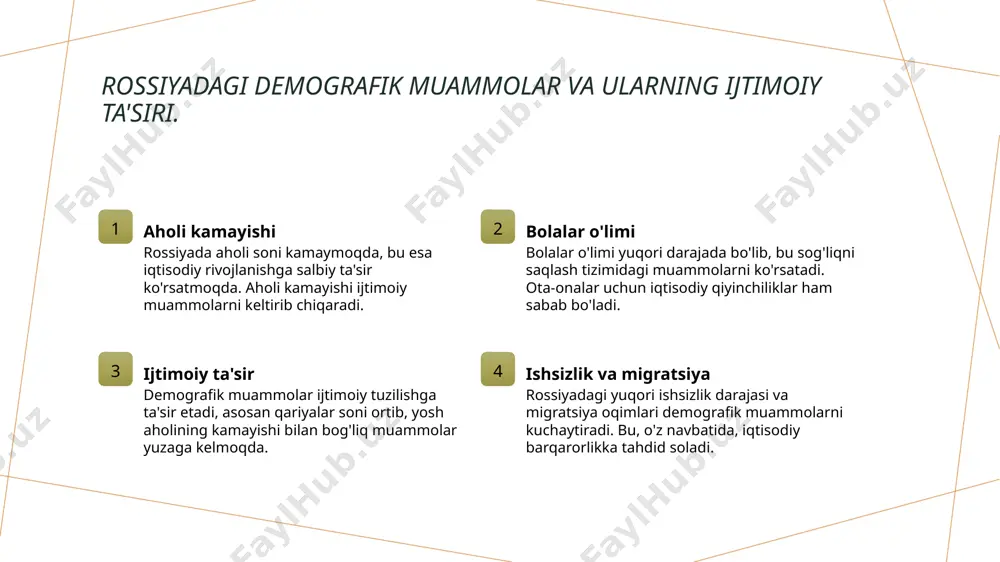 rossiya demografiyasi va bolalar o’limi - Page 5
