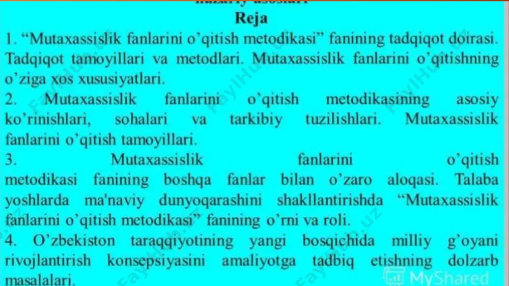 mutahassislik fanlarini o’qitish tamoyillari - Page 2