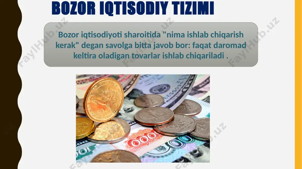 mavjudligini ko’zda tutadi. ishlab chiqarish jarayonini amalga oshirish uchun ishlab chiqarish resurslarining barcha turlariga: «yer», mehnat, kapitalga ega bo’lishi zarur. biroq, inson ularning cheklanganlik muammosiga duch keladi. bu cheklanganlik masalan, foydali qazilmalar zahiralarining cheklanganligi kabi tabiiy ravishda mavjud bo’lsa, shuningdek sub’ektiv ravishda, ya’ni inson psixologiyasi tomonidan tug’ilishi mumkin, chunki uning ehtiyojlari cheksizdir. ishlab chiqarish resurslarini cheklanganligi inson, oila, jamiyat oldiga tanlov muammosini qo’yadi: nima va qanday miqdorda ishlab chiqarish? qanday texnika va texnologiyani qo’llash? kim tomonidan ishlab chiqarilgan mahsulot iste’mol qilinadi? aynan shuning uchun iqtisod fanining e’tibor markazida- ishlab chiqarish uchun zarur resurslarning cheklanganlik muammolarini va ulardan oqilona foydalanishni ta’minlash yo’llarini o’rganish turadi. kishilarning cheksiz ehtiyojlarida resurslarning cheklanganlik muammosini har qanday hal etilishi tanlash holatini, ya’ni insonlarning turli ehtiyojlarini qondiruvchi tovar va xizmatlarni ishlab chiqarish uchun bir resursni ishlatish mumkin emasligini ko’zda tutadi. bunda inson har doim ham «barchasi yoki hech nima» xilidagi qarorni qabul qilmaydi. ko’pincha inson bir iqtisodiy …