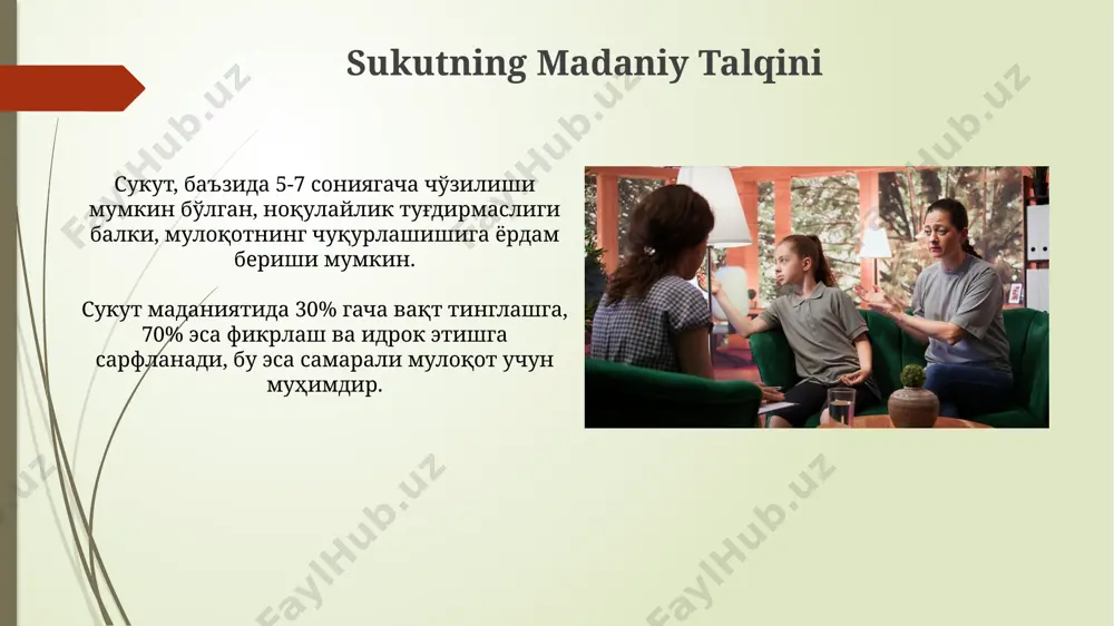 muloqotda tinglash va sukut madaniyati - Page 5