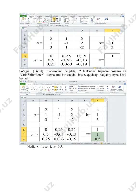chiziqli algebraik tenglamalar tizimi yechimi - Page 5