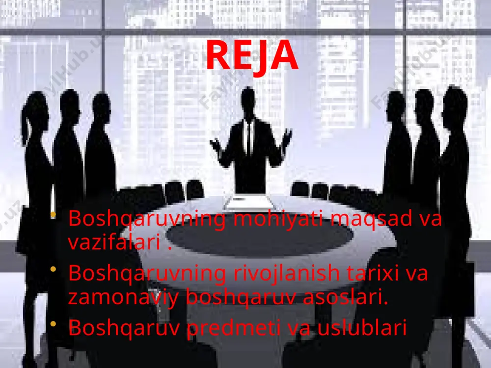 etilgan doimiy tashkilotlar va ularning o’zaro munosabatlari va erkinliklari bo’yicha o’rganilgan. bu tarixiy jihatlardagi boshqaruvning rivojlanishi, insoniyatning o’zini taraqqiyotiga, jamiyatning samaradorligiga va har bir shaxsning yangi imkoniyatlarni qabul qilishiga olib keladi. zamonaviy boshqaruv asoslari. zamonaviy boshqaruv asoslari, o’z ichiga o’zgaruvchan jamiyat va texnologiyalarning o’zgarishi bilan birgalikda rivojlanib kelmoqda. bu asoslar o’zgaruvchan va dinamik bo’lib, globalizatsiya, tekshiruvlar, demokratik qarorlar, ma’naviyat, innovatsiyalar va ko’nikmalar, axborot texnologiyalari hamda yangi yuzlab oqibatlar bilan bog’liq. boshqaruvning zamonaviy asoslari jamiyatning o’zining o’zgarishi, insoniyatning yangi so’zalashuvlari va xizmatlari, insonning ijtimoiy va iqtisodiy, siyosiy va texnologik muhitlarida o’zini o’zi qayta o’rganishiga tayanadi. ijtimoiy-iqtisodiy boshqaruvning maqsadi ishlovchilar samarali mehnat qilishi uchun sharoit yaratish, ijtimoiy himoya qilishning ishonchli umumdavlat tizimini shakllantirish, bandlikni ta’minlash va aholining kam ta’minlangan qatlamlarini qo'llab-quvvatlashdan iboratdir. boshqaruvning mohiyati ijtimoiy-iqtisodiy munosabatlar darajasi, ishlab chiqarish kuchlarining rivojlanishi va iqtisodiy aloqalarning murakkablashuvi bilan kengayib boradi. boshqaruvning predmeti boshqaruv predmeti va izlanish uslublari har qanday fan o‘z predmeti, nazariyasi va …