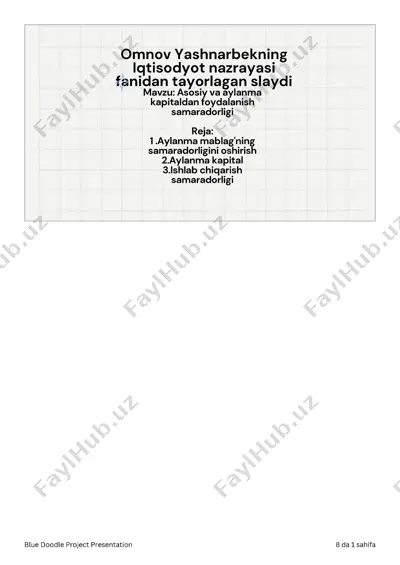 blue doodle project presentation — PDF