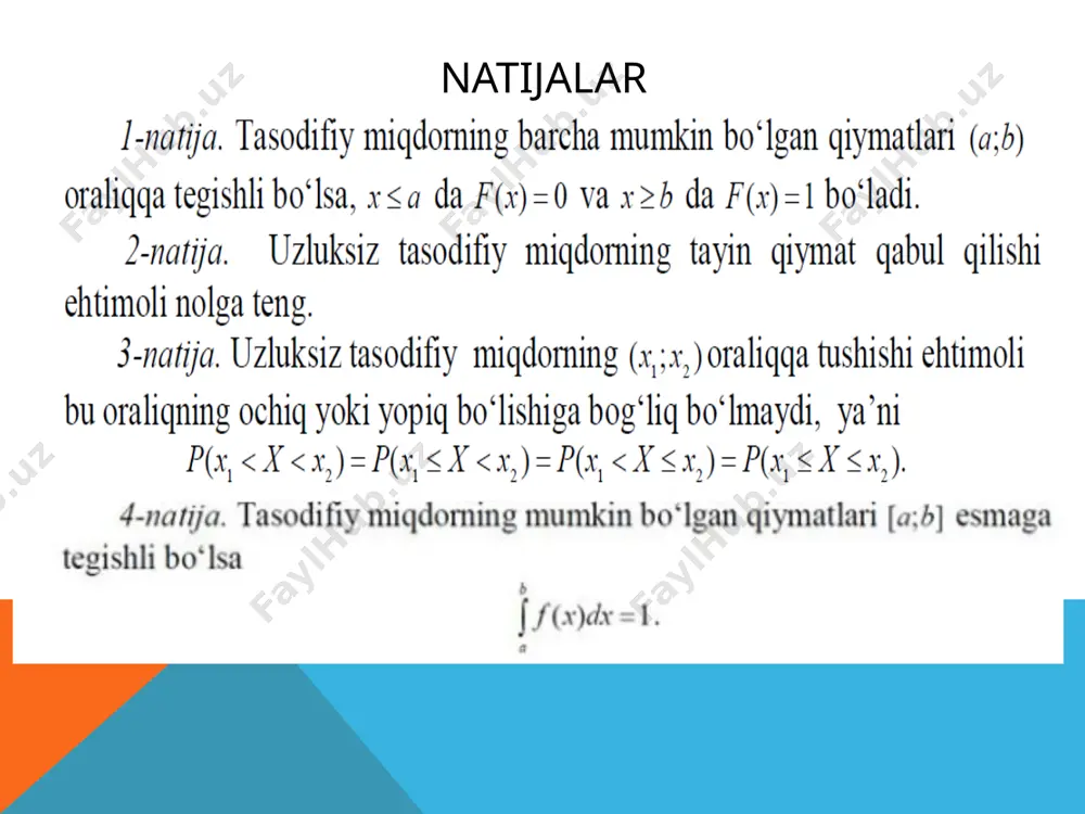 uzluksiz tasodifiy miqdor va taqsimot funksiyalari - Page 5