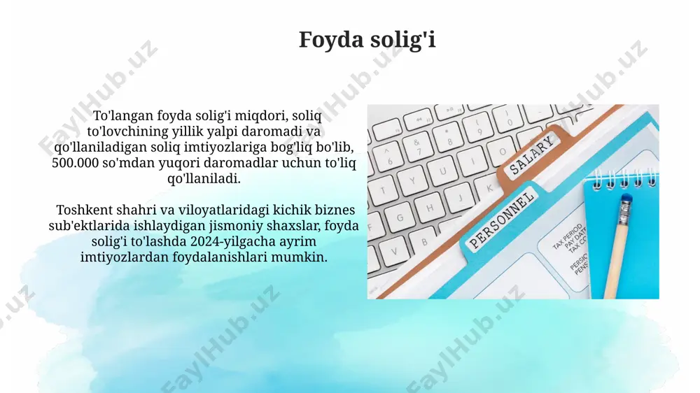 jismoniy shaxslardan undiriladigan soliqlarga tavsif - Page 5