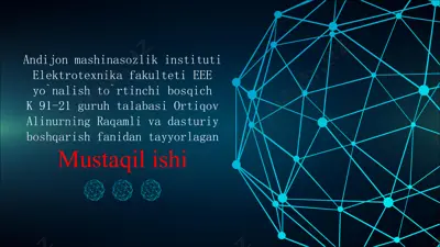 mikrokontrollerlar haqida tushunchalar — PDF