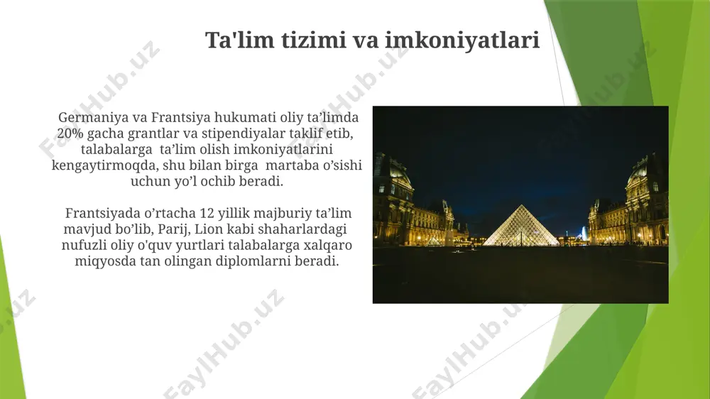 i germaniya va fransiya o'rtasidagi minimal ish haqi farqi sezilarli, bu esa ikkalasi uchun ham turli hududlarda ish haqi bo'yicha farqlarni keltirib chiqaradi, masalan, bavariya va normandiya. germaniyada ishsizlik darajasi 2023 yilning uchinchi choragida 5,5% ni tashkil etdi, bu esa fransiyaning 7,2% ga nisbatan ancha past ko'rsatkich bo'lib, mamlakat iqtisodiyotining barqarorligini ko'rsatadi. iqtisodiy o'sish sur'atlari fransiya 2023-yilning birinchi choragida 0,1% ga o'sishni qayd etdi, bu inflyatsiya va global iqtisodiy noaniqliklar ta'siridan dalolat beradi, parijdagi tahlilchilarning fikricha, kelgusi yillarda bu ko'rsatkich o'zgarishi mumkin. germaniyaning iqtisodiy o'sish sur'ati 2022-yilda 1,9% ni tashkil etdi, bu fransiyaning 2,6% ko'rsatkichidan past bo'lsa-da, yana ham evropa ittifoqining o'rtacha ko'rsatkichlaridan yuqori bo'lib qoldi. uy-joy narxlari va turar joy sharoitlari berlin va parij kabi yirik shaharlarda turar joy etishmasligi muammosi mavjud bo'lib, raqobat yuqori, natijada ijarachilar uchun yuqori narxlar va qiyin sharoitlar yuzaga keladi. frantsiyaning qishloq joylarida uy-joy narxlari shaharlarga nisbatan ancha past bo'lib, o'rtacha 200 000-300 000 …