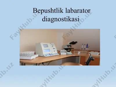 bepushtlik labarator diagnostikasi  — PPTX