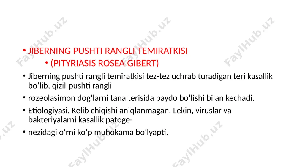 jiberning pushti rangli temiratkisi (pityriasis rosea gibert) - Page 4