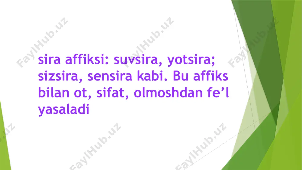 fe’llarning yasalishi, fe’lning modal shakllari va tuzilish jihatdan turlari - Page 5