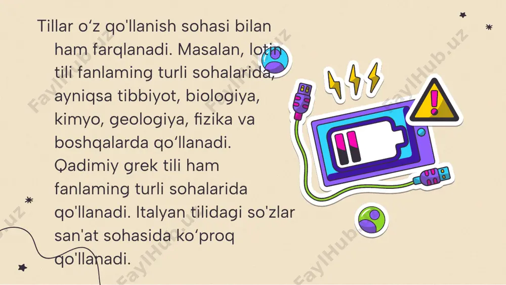 ‘ladi. masalan, oltoy tilining janubiy shevalari qirg'iz tiliga juda o'xshash bo’lsa, shimoliy shevalari shor tiliga yaqinroqdir'. bir tilning turli shevalari avvalo talaffuz xususiyatlari bilan farqlanadi. tilning turli hududlardagi tarqalgan sheva va lahjalari shu xalqning tarixi, urf-odati, madaniyat va san’ati bilan bog’liqdir. odatda dialektologiya regional, yani hududiy, biror region yoki mahalliy joy bilan bogmiqdir. dialektologiya lingvistik geografiya bilan bog’lanadi. turli shevalardagi xususiyatlar jamlanib lingvistik atlaslar tuziladi. sheva va lahjalaming hududiy joylanishiga doir xaritalar tuziladi. endilikda turli tillardagi ayrim xususiyatlaming tarqalishiga doir xarita va atlaslar tuzilmoqda. tillarning 0‘zaro ta'siri odatda ma’lum hududda yashovchi ko‘pchilik xalqning tili umumiv til deb ataladi. tarixda yunon tilining afina attic dialekti umumxalq tili sifatida qabul qilingan. bunda afma shahri gretsiyaning madaniy, siyosiy va iqtisodiy markazi ekani ham hisobga olingan. bunday umumiy tilni koyne (grekcha koine— dialektos — “umumiy nutq”) deb ataladi. 0 ‘zbek tilining toshkent va farg‘ona shevalari “tavanch shevalar” deb ataladi va bu “umumiy til” tushunchasiga …