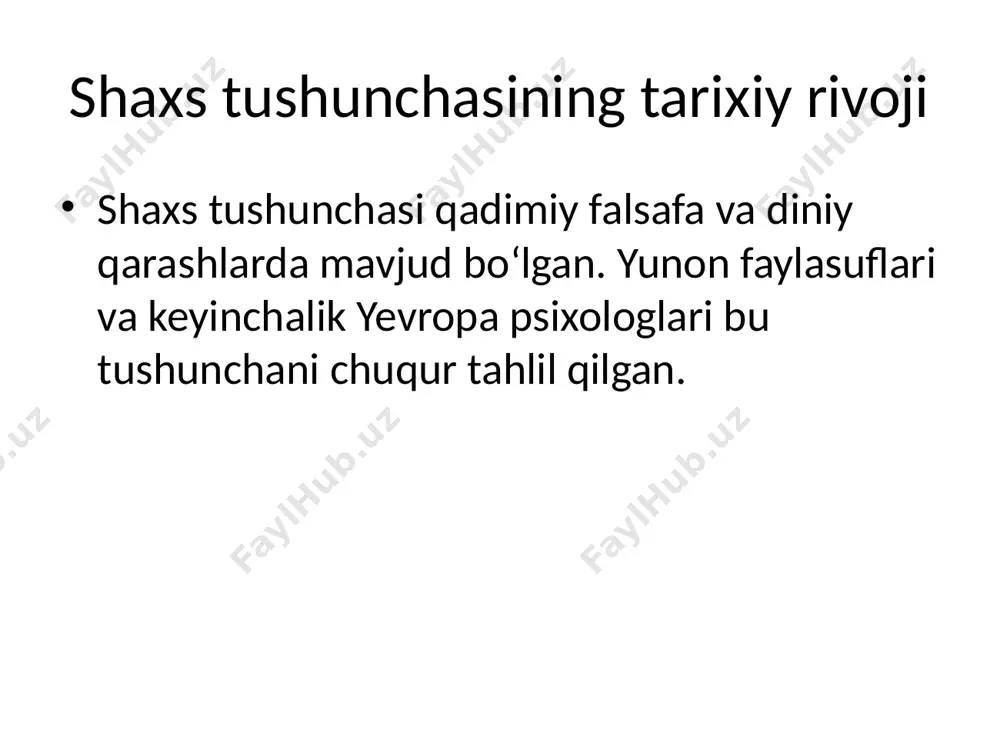 haxs — insonning individual va ijtimoiy jihatlarini birlashtiruvchi murakkab tizimdir. u rivojlanadi, o‘zgaradi va jamiyat bilan chambarchas bog‘liq. foydalanilgan adabiyotlar 1. karimova r. psixologiya asoslari 2. zokirov m. umumiy psixologiya 3. www.ziyouz.com 4. psixologiya darsliklari /docprops/thumbnail.jpeg