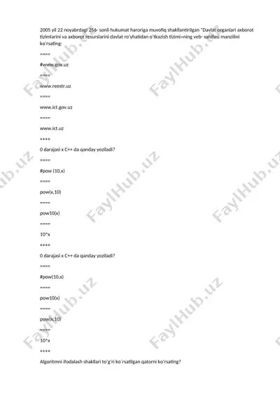 algoritm asoslari — DOCX