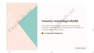 soffuzbackend raqamli xizmati — PPTX