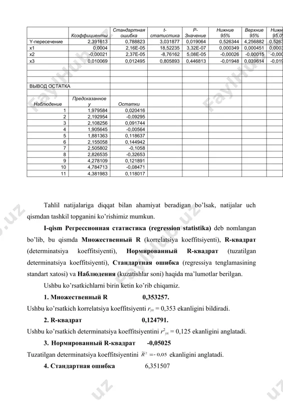 ko’p omilli ekonometrik tahlil laboratoriya ishi - Page 4