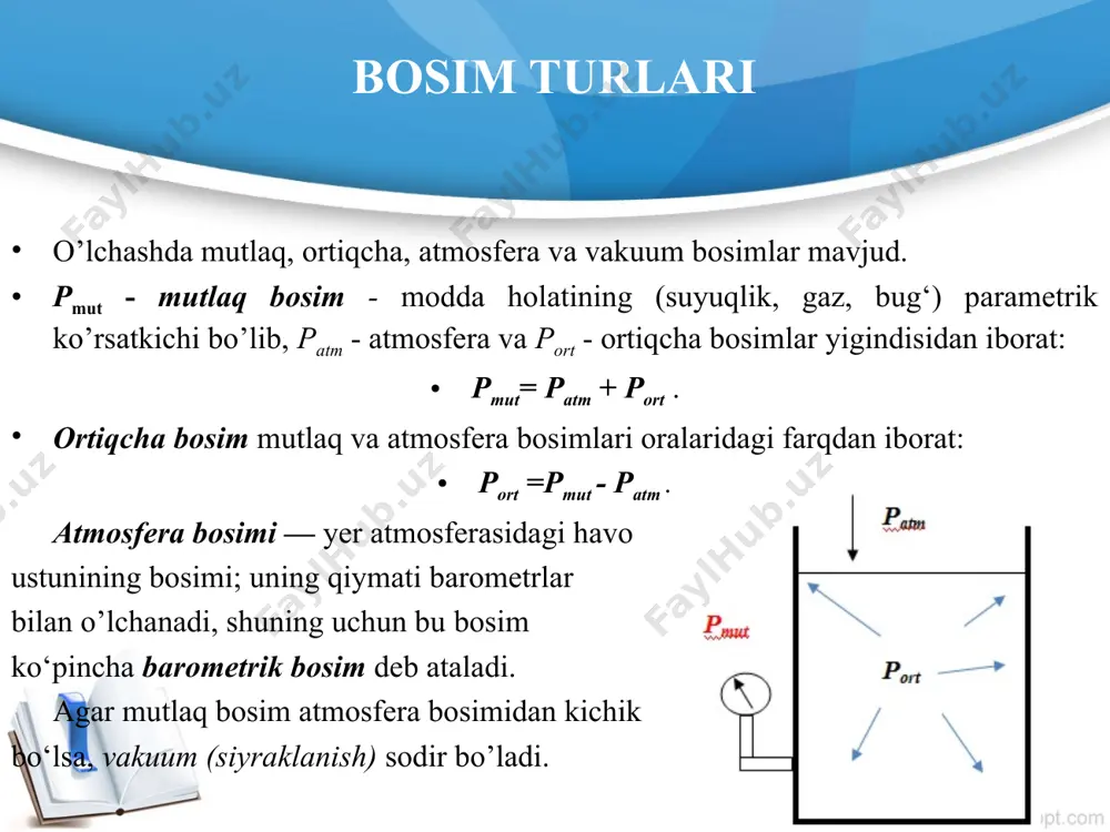 bosim va siyraklanishni o`lchash - Page 5