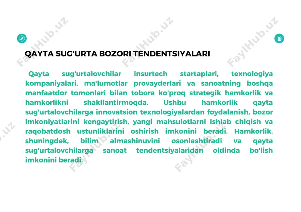 jahon sug'urta bozorining rivojlanish tendensiyalari - Page 5