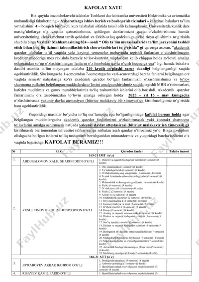 universitet talabalari uchun yordam — DOCX
