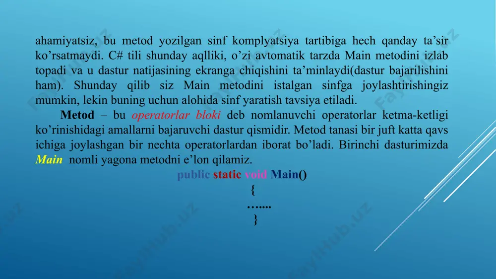 icomparable va icloneable interfeysi metodlarini sinfda qayta aniqlash - Page 5