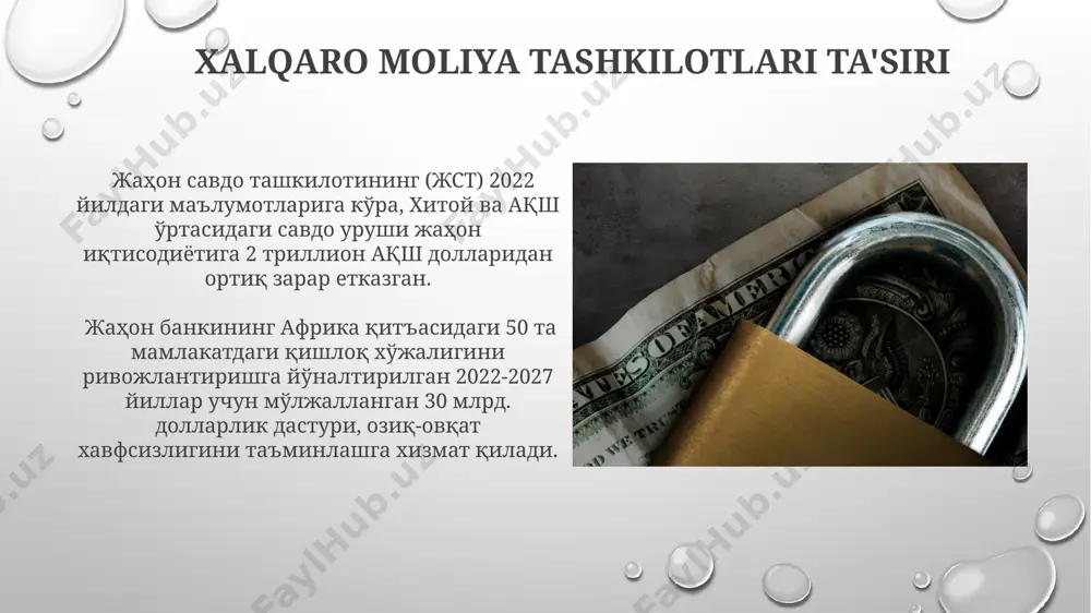 ошмаслиги прогноз қилинмоқда. investitsiya banklari strategiyasi 2023 йилда "ўзбекистон" инвестиция банкининг стратегияси тошкент шаҳридаги кичик ва ўрта бизнес субъектларига 50 млн ақш доллари миқдорида кредитлар ажратишни ўз ичига олган. "ипотека банк"нинг инвестициявий стратегияси, 2025 йилгача андижон шаҳрида 2000 та янги турар жой биноси қурилиши учун 300 миллиард сўм маблағ жалб этишни кўзда тутади. fintech va raqamli moliya texnologiyalari jahon banki ma'lumotlariga ko'ra, 2023 yilda markaziy osiyoda fintech sektoriga 500 million dollarlik investitsiyalar kiritilgan bo'lib, bu mintaqada raqamli moliya texnologiyalarining rivojlanishini tezlashtirmoqda. raqamli kreditlash platformalari, masalan, kredit ballini hisoblash algoritmlaridan foydalanib, 30 daqiqada 1000 aqsh dollarigacha kredit berish imkoniyatini taqdim etmoqda, bu esa an'anaviy kreditlash jarayonlariga nisbatan ancha tezkor. banklararo bozor va likvidlik boshqaruvi европанинг бир нечта йирик банкларида 2008 йилги молиявий инқироздан сўнг, қатъий ликвидлик менежменти стратегиялари жорий этилди, бу эса 2% дан паст бўлган фоиз ставкаларини сақлаб қолишга ёрдам берди. ўзбекистон марказий банки 2023 йилда очиқ бозор операциялари орқали …