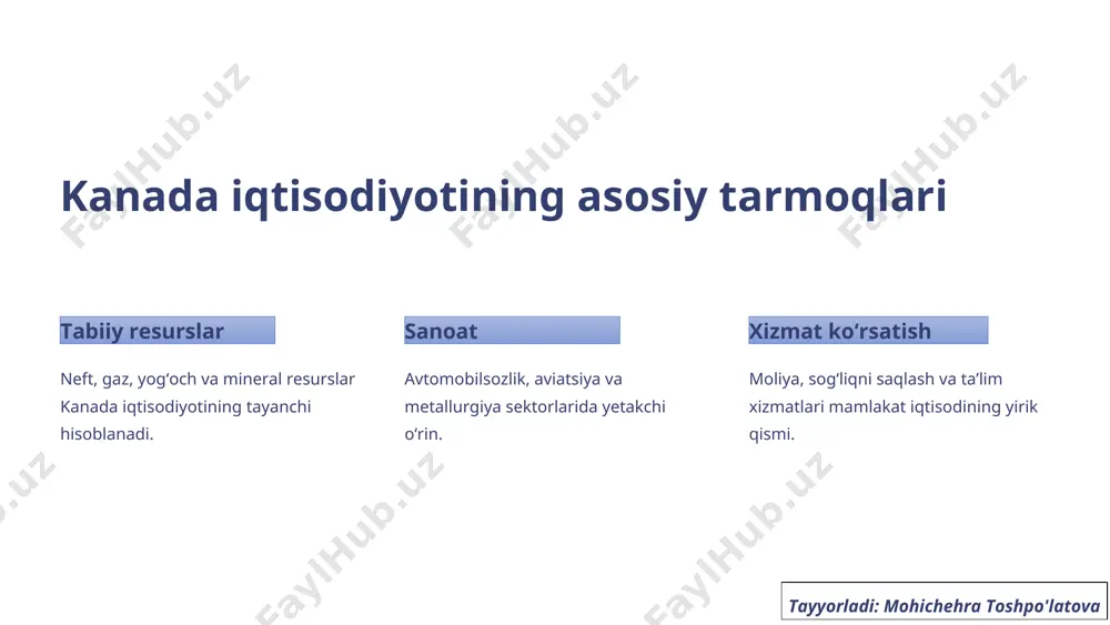 kanada davlatining imkoniyatlari va iqtisodiy xavflari - Page 3