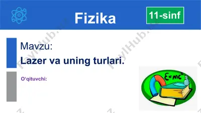 lazer va uning turlari — PPTX